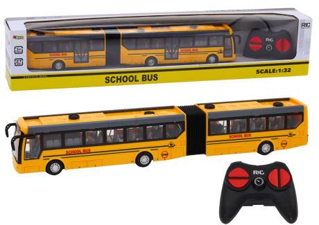 Przejdź do produktu Autobus Szkolny Bus Zdalnie Sterowany Przegubowy RC 1:32 Żółty