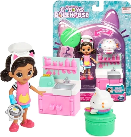 Przejdź do produktu Spin Master Koci Domek Gabi — Mały zestaw „Gotująca Gabi” (figurka 10 cm, akcesoria kuchenne)