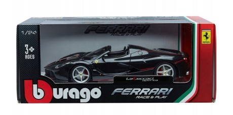 Przejdź do produktu BBurago LaFerrari Aperta Black 1:24 – Model Samochodu Ferrari Czarny