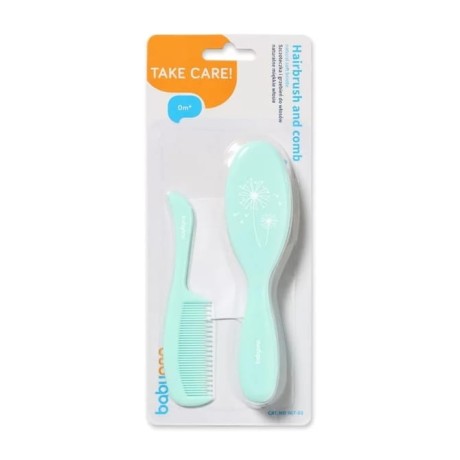 Przejdź do produktu 567/03 SZCZOTKA + GRZEBIEŃ NATURALNE MIĘKKIE WŁOSIE BabyOno