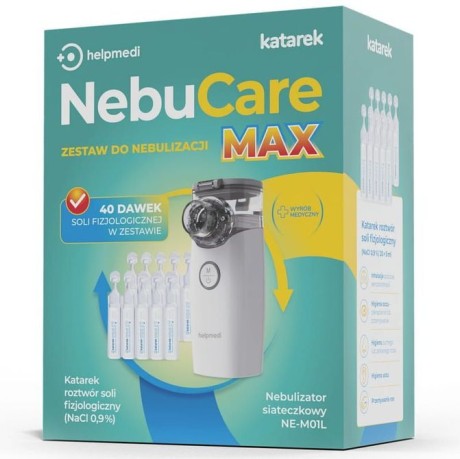 Przejdź do produktu 6473 NEBUCARE MAX ZESTAW DO NEBULIZACJI HELPMEDI KATAREK