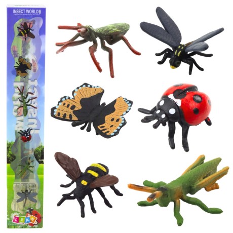 Przejdź do produktu Zestaw Mini Figurki Owady Osa Modliszka Biedronka 4-6cm 6szt