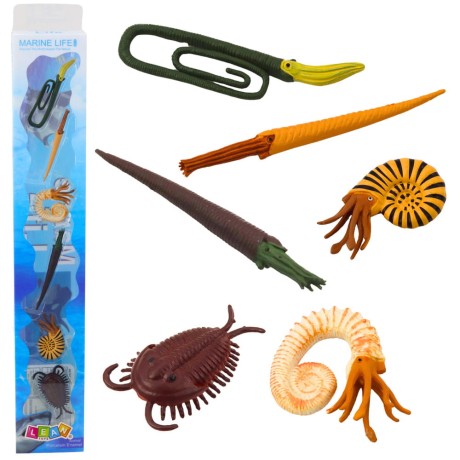 Przejdź do produktu Zestaw Mini Figurki Morskie Stworzenia Prehistoryczne 6-9cm 6szt